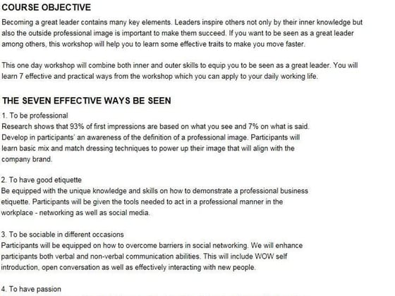 Seven Ways To Be Seen as a Great Leader