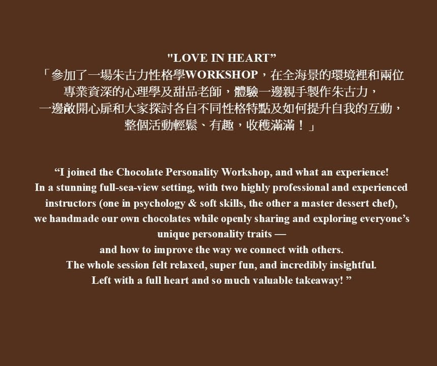 Chocolate Personality Workshop
